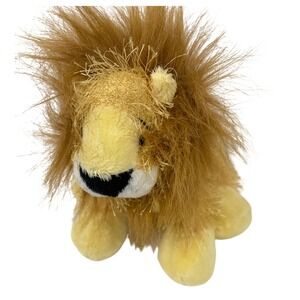 Ganz Webkinz Lion Plush Stuffed Animal Gold Brown Shaggy Mane W Logo HM008